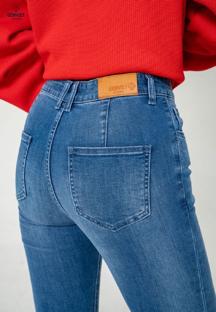 Quần Jeans Nữ Ống Col Vừa TQ103J8391