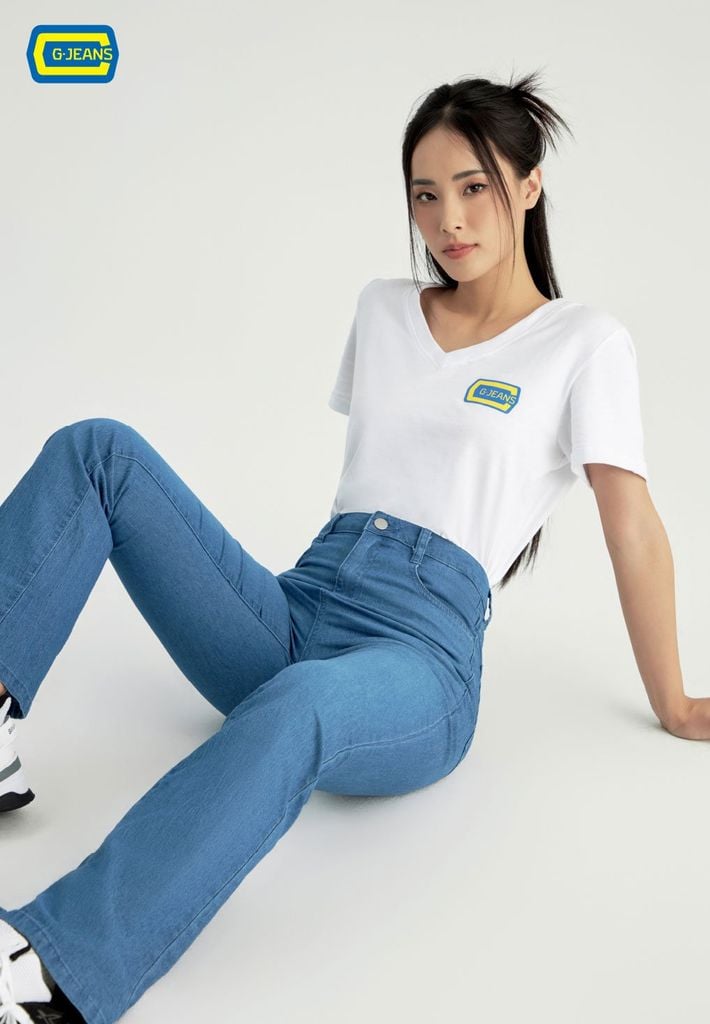 Quần Jeans Nữ Ống Vảy TQ110J8155