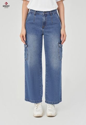 Quần Jeans Nữ Ống Suông TQ124J8709