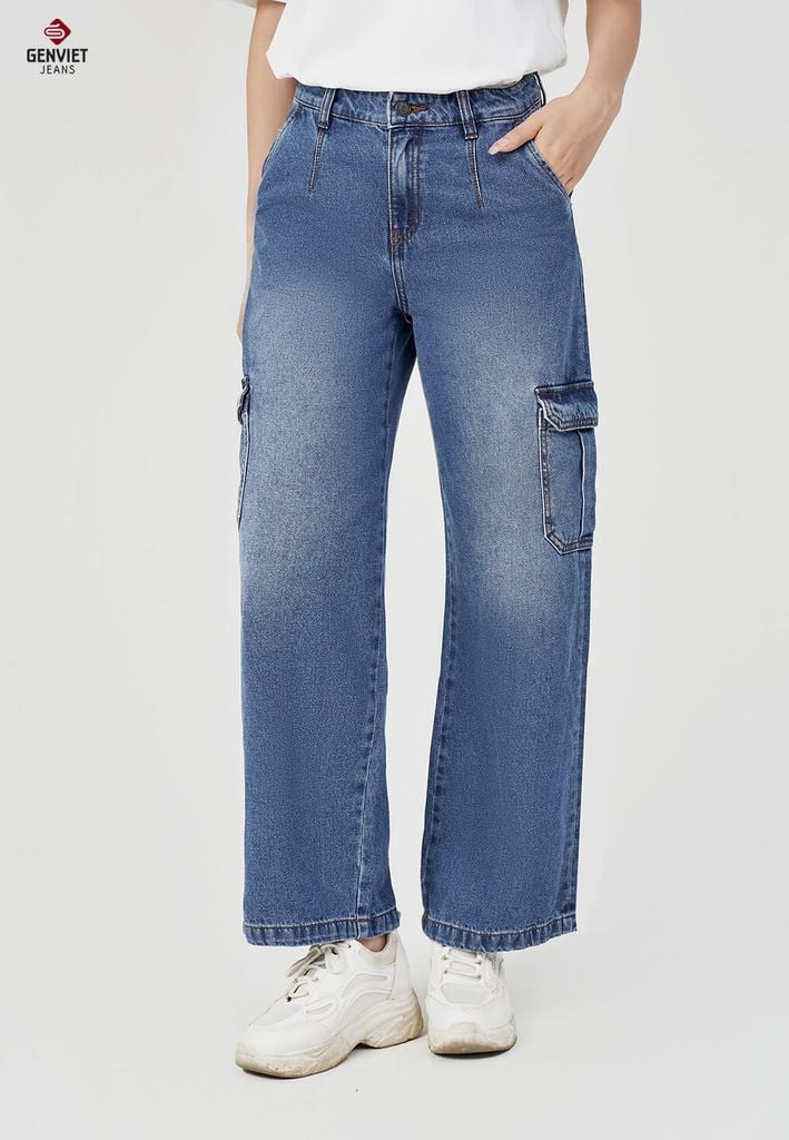 Quần Jeans Nữ Ống Suông