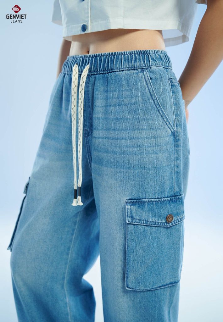 Quần Jeans Nữ Ống Suông XQ124J8694