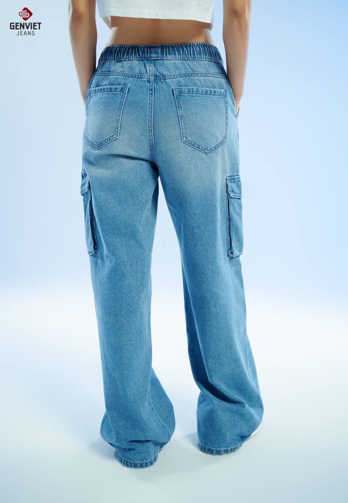 Quần Jeans Nữ Ống Suông XQ124J8694