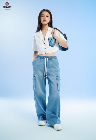 Quần Jeans Nữ Ống Suông XQ124J8694