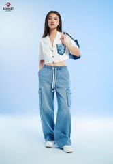 Quần Jeans Nữ Ống Suông XQ124J8694