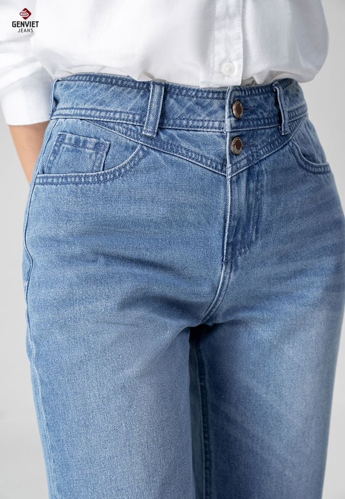 Quần Jeans Nữ Dáng Baggy TQ104J8159