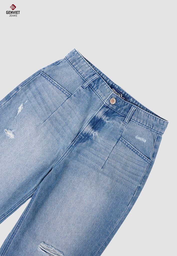 Quần Jeans Nữ Dáng Baggy TQ104J8410