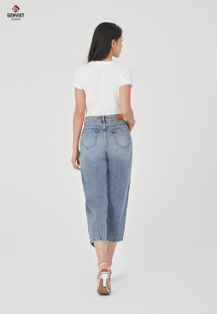 Quần Jeans Nữ Suông Vừa TQ123J8700