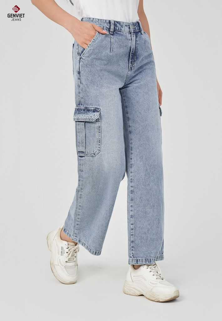 Quần Jeans Nữ Ống Suông