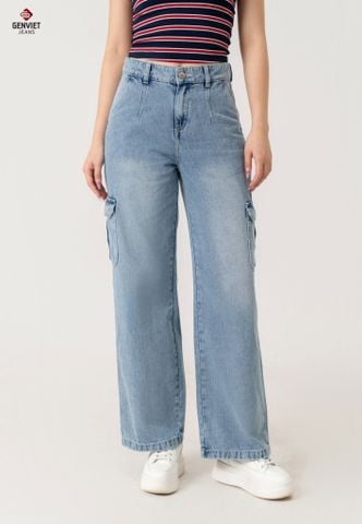 Quần Jeans Nữ Ống Suông XQ124J8398