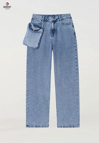 Quần Jeans Nữ Ống Suông TQ124J8401