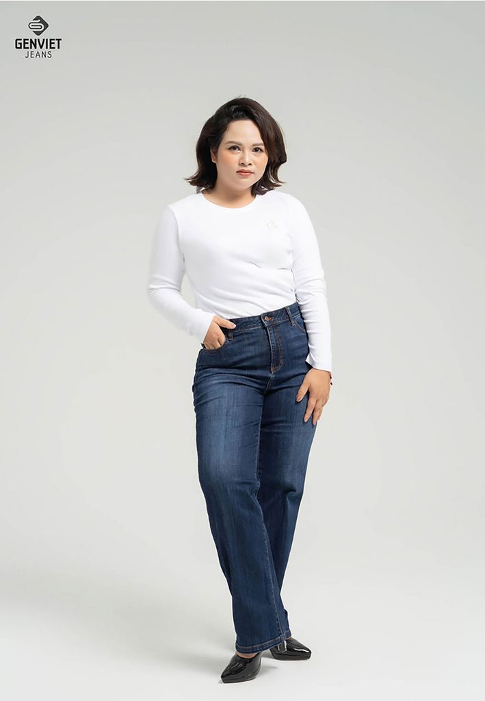 Quần Jeans Nữ Ống Đứng DQ109J8111