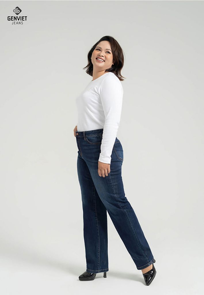 Quần Jeans Nữ Ống Đứng DQ109J8111