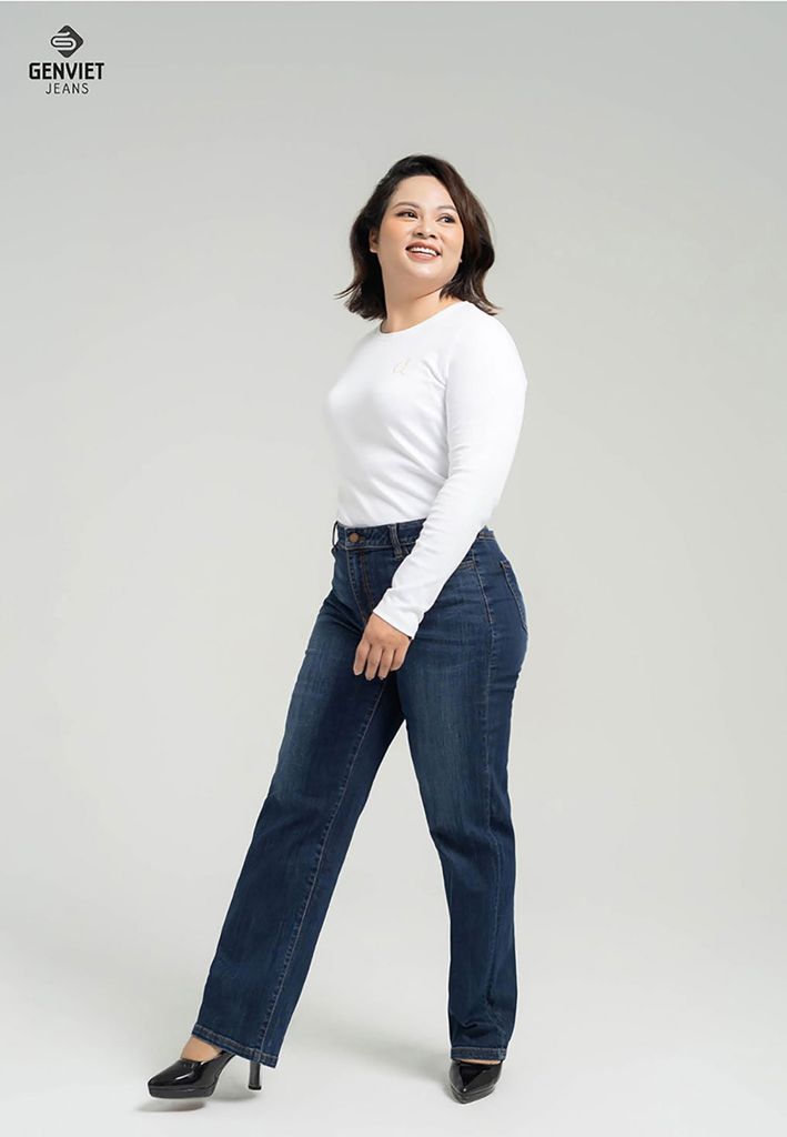 Quần Jeans Nữ Ống Đứng DQ109J8111