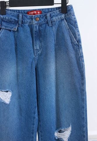 Quần Jeans Nữ Ống Suông TQ124J8154
