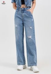 Quần Jeans Nữ Ống Suông TQ124J8154
