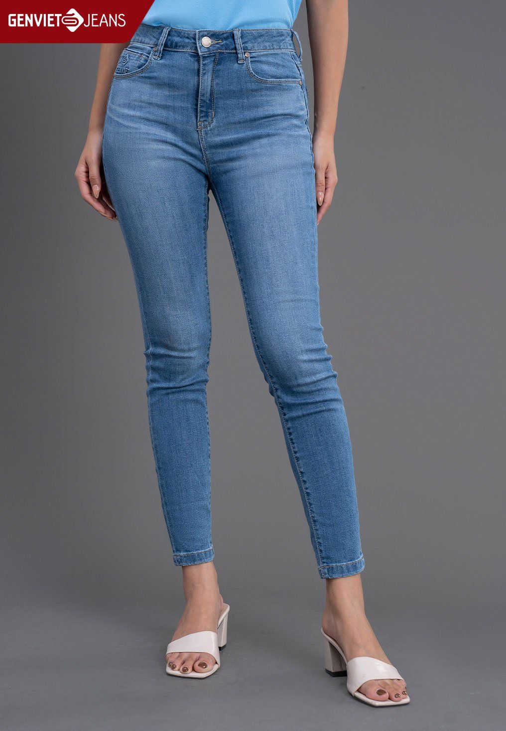  Quần Dài Nữ Jeans Col Cơ Bản TQ103J2271 