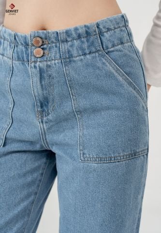 Quần Jeans Nữ Dáng Baggy TQ104J8393