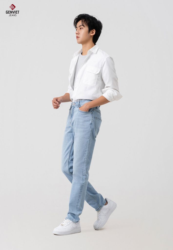 Quần Jeans Nam Ống Col Vừa D1103J8508