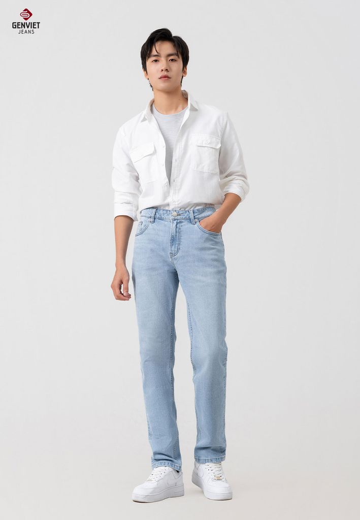 Quần Jeans Nam Ống Col Vừa D1103J8508