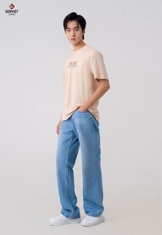 Quần Jeans Nam Ống Suông X1124J8513