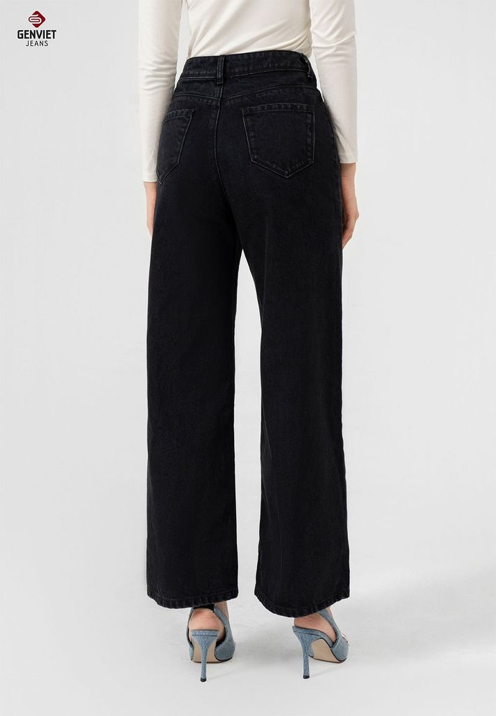 Quần Jeans Nữ Ống Suông TQ124J8489
