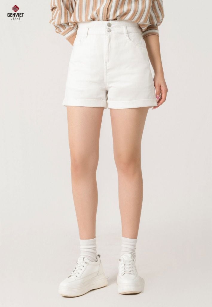 Quần Sooc Jeans Nữ Ống Đứng TQ428K8592