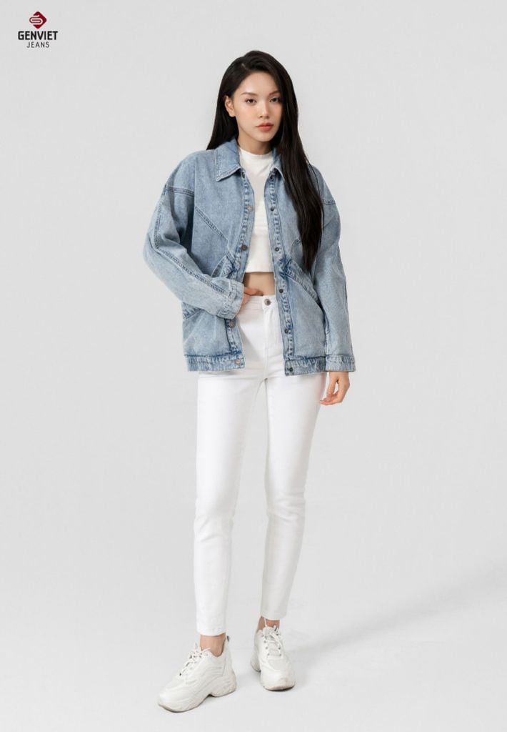Quần Jeans Nữ Ống Col Vừa DQ103J8392