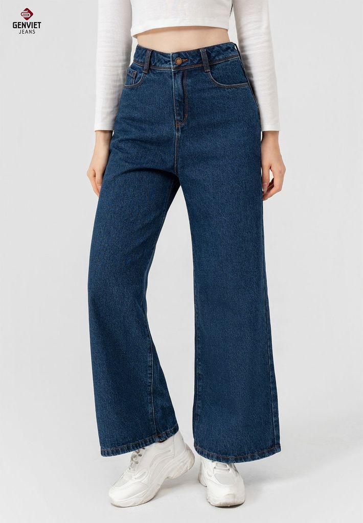 Quần Jeans Nữ Ống Suông TQ124J8489