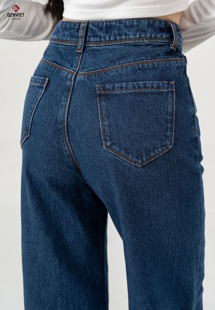 Quần Jeans Nữ Ống Suông TQ124J8489