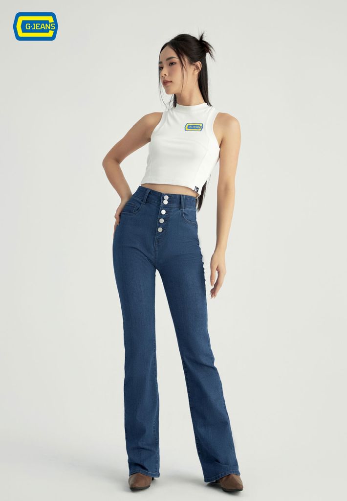 Quần Jeans Nữ Ống Vảy TQ110J8406