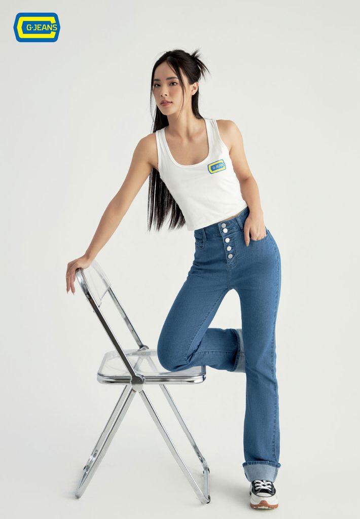 Quần Jeans Nữ Ống Vảy TQ110J8406