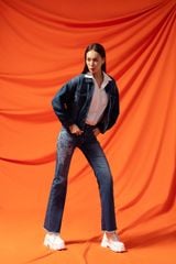 Quần Dài Nữ Jeans Vảy XQ110J8604
