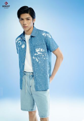 Áo Sơ Mi Jeans Cộc Tay Nam X3324J8704