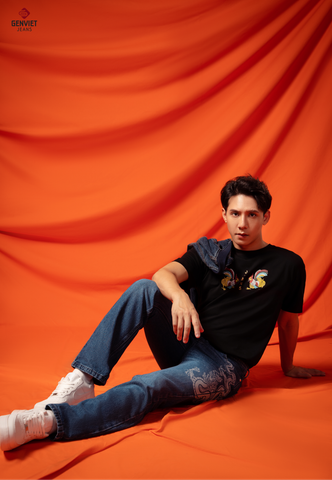 Quần Jeans Nam Ống Đứng X1109J8597