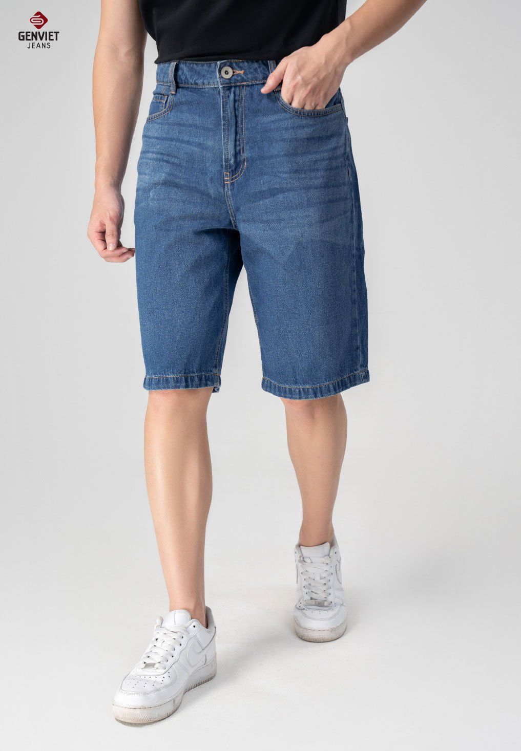  Quần Ngố Nam Jeans Đứng D1309J8361 