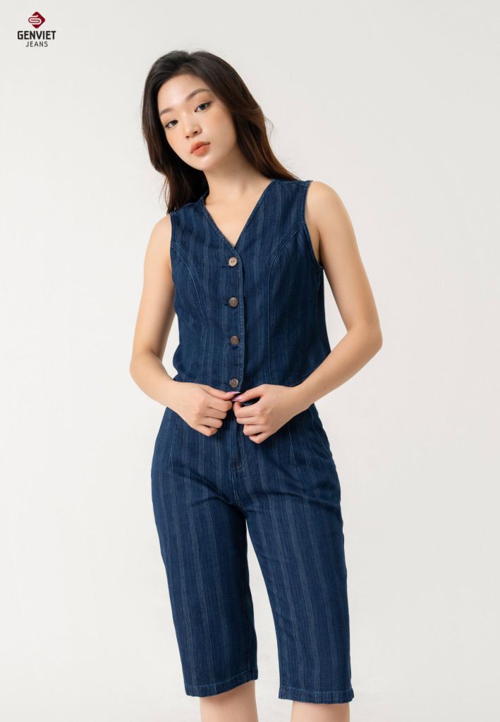 Quần Sooc Jeans Nữ Ống Đứng DQ306J8583