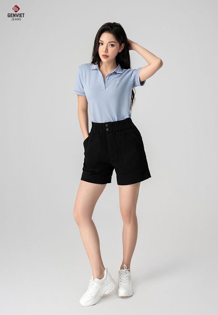 Quần Sooc Jeans Nữ Suông