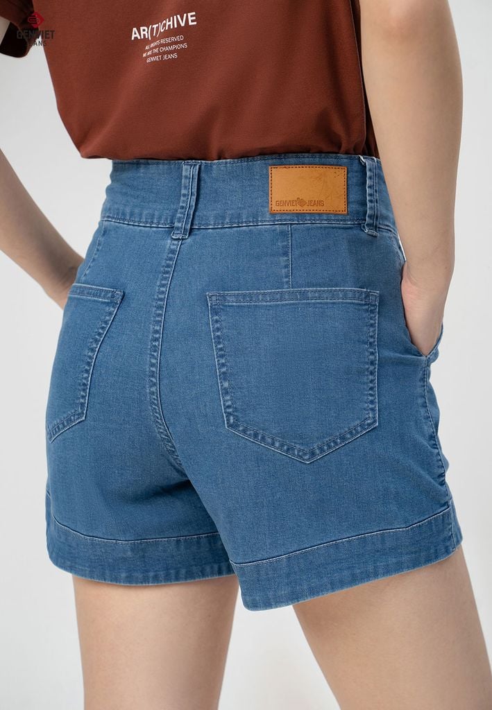 Quần Sooc Jeans Nữ Suông DQ424J8591