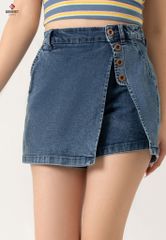 Quần Sooc Jeans Nữ Dáng A TQ424J8590
