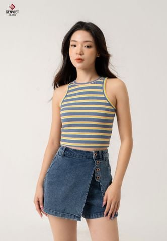 Quần Sooc Jeans Nữ Dáng A TQ424J8590