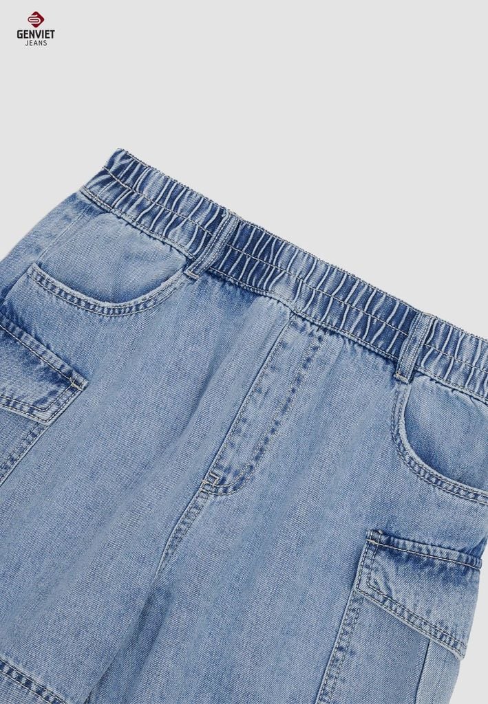 Quần Sooc Jeans Nữ Ống Đứng XQ424J8587