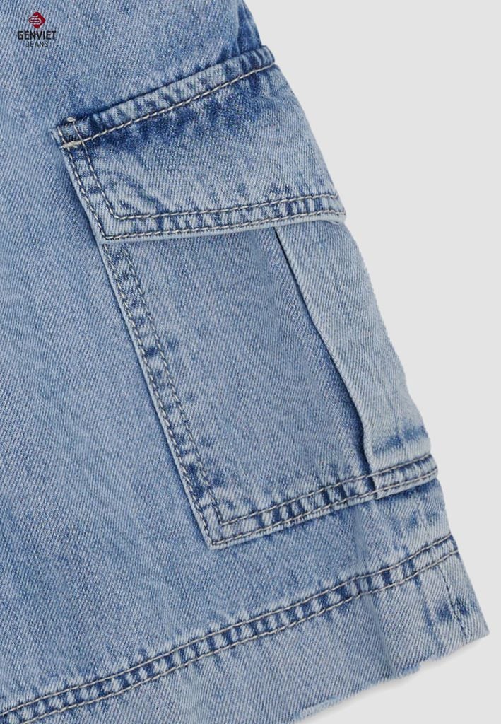 Quần Sooc Jeans Nữ Ống Đứng XQ424J8587