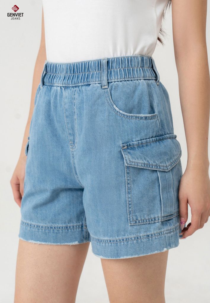Quần Sooc Jeans Nữ Ống Đứng XQ424J8587
