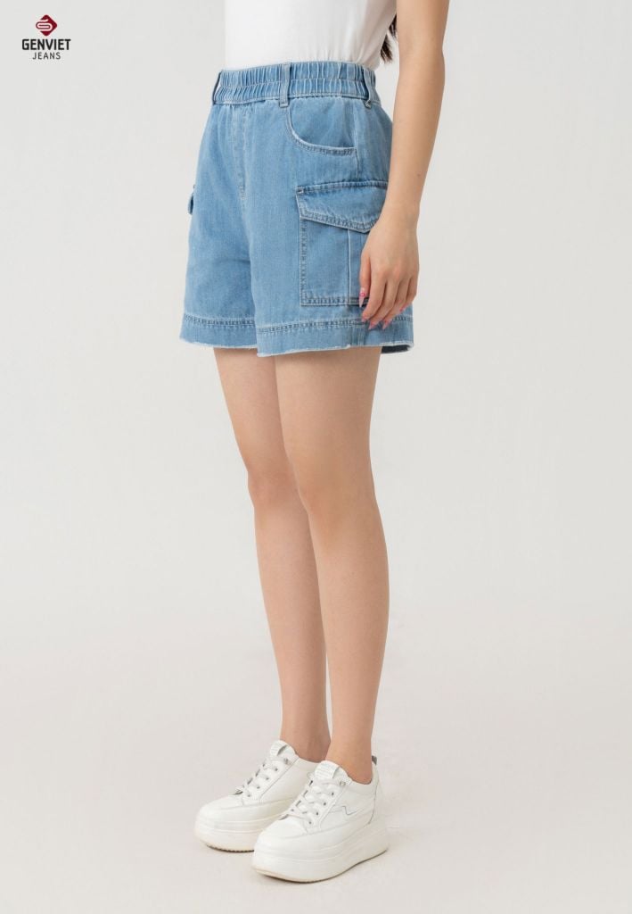 Quần Sooc Jeans Nữ Ống Đứng XQ424J8587