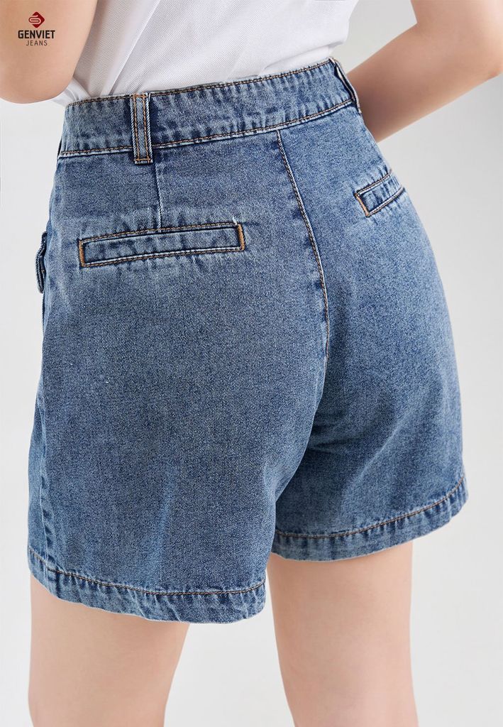 Quần Sooc Jeans Nữ Dáng A TQ428J8243