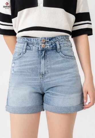 Quần Sooc Jeans Nữ Dáng A TQ428J8589