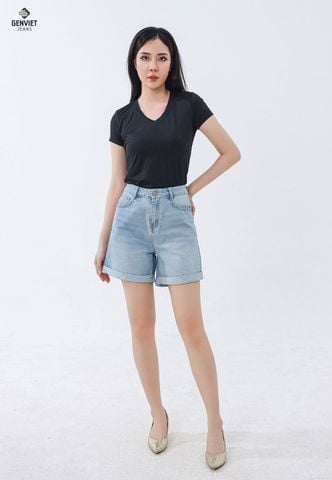 Quần Sooc Jeans Nữ Dáng A TQ428J8273