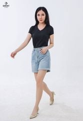 Quần Sooc Jeans Nữ Dáng A
