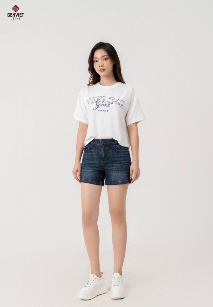 Quần Sooc Jeans Nữ Ôm Vừa DQ403J8585