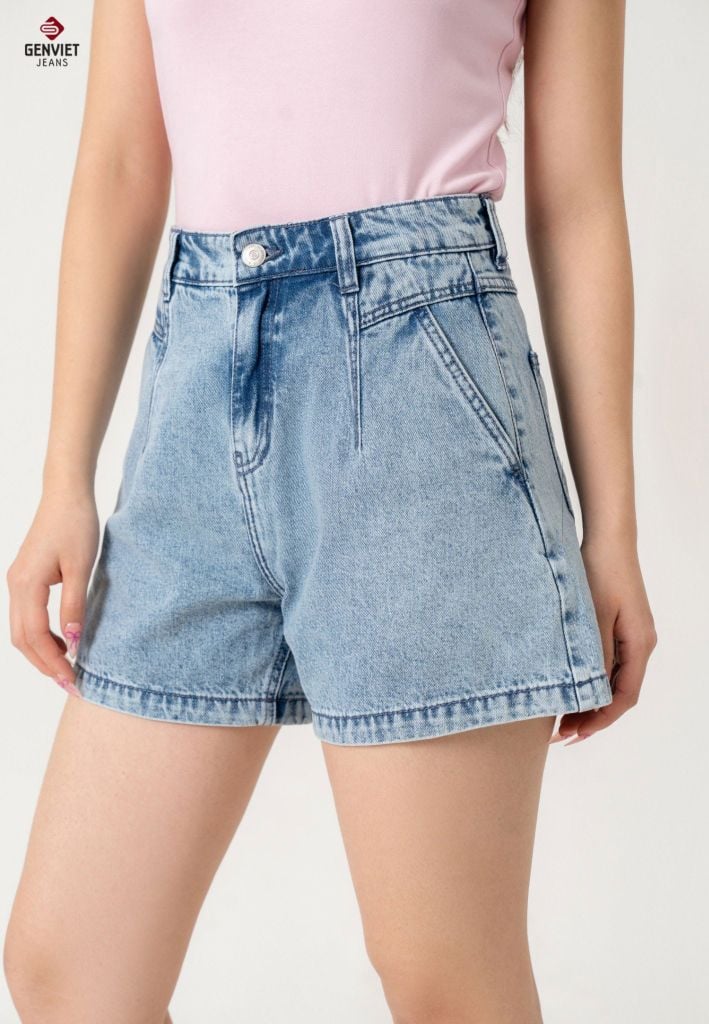 Quần Sooc Jeans Nữ Dáng A TQ428J8588